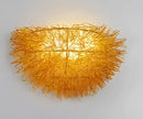 GobekUsa Bird's Nest LED Wall Lamp with 3D Birds Art - Decorative Novelty Wall Light