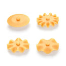 White and orange dough roller cutter kitchen decorative pastry tool by Decorbites