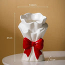 GobekUsa Bowknot Ceramic Vase for Charming Flower Arrangements