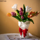 GobekUsa Bowknot Ceramic Vase for Charming Flower Arrangements
