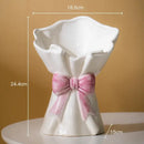 GobekUsa Bowknot Ceramic Vase for Charming Flower Arrangements