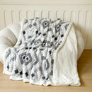 GobekUsa Geometric Jacquard Taff Velvet Blanket Lamb Wool Warm Nap Bed Sheets