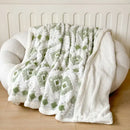 GobekUsa Geometric Jacquard Taff Velvet Blanket Lamb Wool Warm Nap Bed Sheets