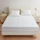 GobekUsa Bamboo Jacquard Waterproof Fitted Mattress Cover for Queen King Bed