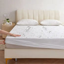 GobekUsa Bamboo Jacquard Waterproof Fitted Mattress Cover for Queen King Bed