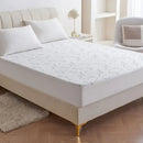 GobekUsa Bamboo Jacquard Waterproof Fitted Mattress Cover for Queen King Bed