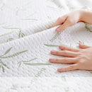 GobekUsa Bamboo Jacquard Waterproof Fitted Mattress Cover for Queen King Bed
