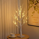 White birch tree led night light bedroom warm glowing decor by Decorbites