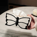 GobekUsa Butterfly Ceramic Tissue Box - Decorative Bedside Table Paper Towel Case