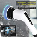 GobekUsa Electric Spin Scrubber with 7 Brush Heads - Adjustable Handle for Kitchen Bathroom Clean