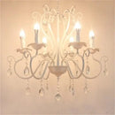 GobekUsa Black White Metal Chandelier with Crystal Pendants for Elegant Home Lighting