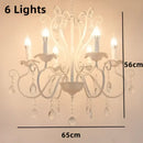 GobekUsa Black White Metal Chandelier with Crystal Pendants for Elegant Home Lighting