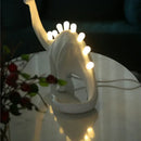 GobekUsa Brontosaurus T-Rex Dinosaur Resin LED Desk Lamp for Bedroom Home Decor
