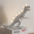 GobekUsa Brontosaurus T-Rex Dinosaur Resin LED Desk Lamp for Bedroom Home Decor