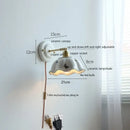 GobekUsa Butterfly Ceramic LED Wall Lamp Home Indoor Lighting Stair Mirror Light