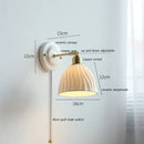 GobekUsa Butterfly Ceramic LED Wall Lamp Home Indoor Lighting Stair Mirror Light