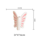GobekUsa Butterfly Ceramic Vase for Table Decor and Flower Arrangement