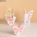 GobekUsa Butterfly Ceramic Vase for Table Decor and Flower Arrangement