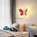 GobekUsa Butterfly LED Wall Lamp for Children's Room, Nordic Style Bedside Light