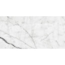 White Carrara Honed Marble Tiles 6x12
