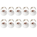 White ceramic and copper bulb socket converter living room adapter by Decorbites