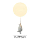 GobekUsa Cartoon Bear Ceiling Light for Kids' Rooms, LED Fixture Bedroom Decor