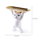 GobekUsa Cat Tray Sculpture Home Decor Statues Office Table Desk Accessorie Storage