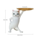 GobekUsa Cat Tray Sculpture Home Decor Statues Office Table Desk Accessorie Storage