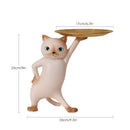 GobekUsa Cat Tray Sculpture Home Decor Statues Office Table Desk Accessorie Storage