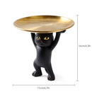 GobekUsa Cat Tray Sculpture Home Decor Statues Office Table Desk Accessorie Storage