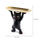 GobekUsa Cat Tray Sculpture Home Decor Statues Office Table Desk Accessorie Storage