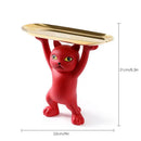 GobekUsa Cat Tray Sculpture Home Decor Statues Office Table Desk Accessorie Storage