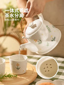 GobekUsa Daisy Teapot Set: New Wedding Gift Souvenir Tea Set in Branded Gift Box