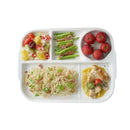 GobekUsa Ceramic Divided Plate - Versatile White Porcelain Dish for Breakfast, Fruit, and More