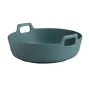 GobekUsa Ceramic Double Handle Salad Bowl | Deep Porcelain Serving Dish