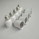 White ceramic e27 to e40 light bulb adapter socket pack garage utility by Decorbites