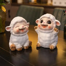 GobekUsa Little Lamb Child Savings Jar Piggy Bank Aesthetic Desk Ornament Sculpture
