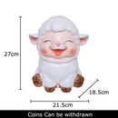 GobekUsa Little Lamb Child Savings Jar Piggy Bank Aesthetic Desk Ornament Sculpture