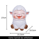 GobekUsa Little Lamb Child Savings Jar Piggy Bank Aesthetic Desk Ornament Sculpture