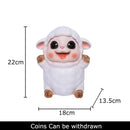 GobekUsa Little Lamb Child Savings Jar Piggy Bank Aesthetic Desk Ornament Sculpture