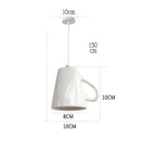 GobekUsa Ceramic LED Pendant Lights: Nordic Teapot Design for Modern Living and Kitchen.