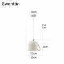 GobekUsa Ceramic LED Pendant Lights: Nordic Teapot Design for Modern Living and Kitchen.