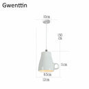 GobekUsa Ceramic LED Pendant Lights: Nordic Teapot Design for Modern Living and Kitchen.