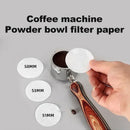 White circular disposable coffee filter papers kitchen espresso tool by Decorbites