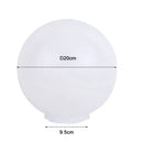 White & clear acrylic round globe lamp for outdoor garden lighting by Decorbites