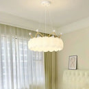 GobekUsa Gold&White LED Crown Small Chandelier for Living Dining Bedroom - Indoor Decor Lighting