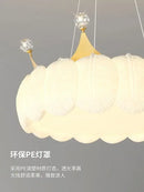 GobekUsa Gold&White LED Crown Small Chandelier for Living Dining Bedroom - Indoor Decor Lighting