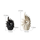 GobekUsa Conch Shape Ceramic Vase for Artificial Flower Arrangements