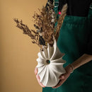GobekUsa Conch Shape Ceramic Vase for Artificial Flower Arrangements