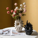GobekUsa Conch Shape Ceramic Vase for Artificial Flower Arrangements